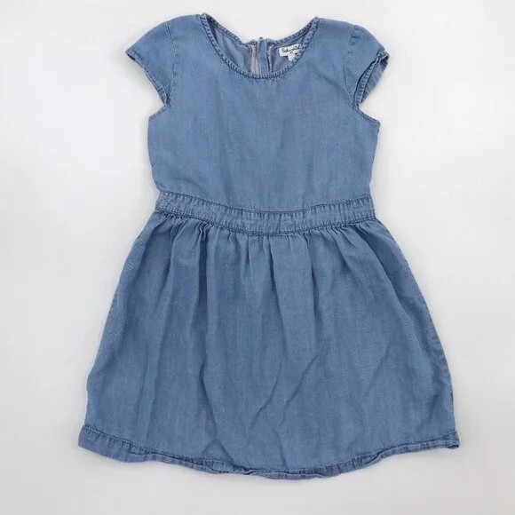 Splendid | Dresses | Splendid Chambray Denim Dress Girls 6x Blue | Poshmark